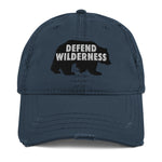 Defend Wilderness Grizzly Bear Distressed Hat