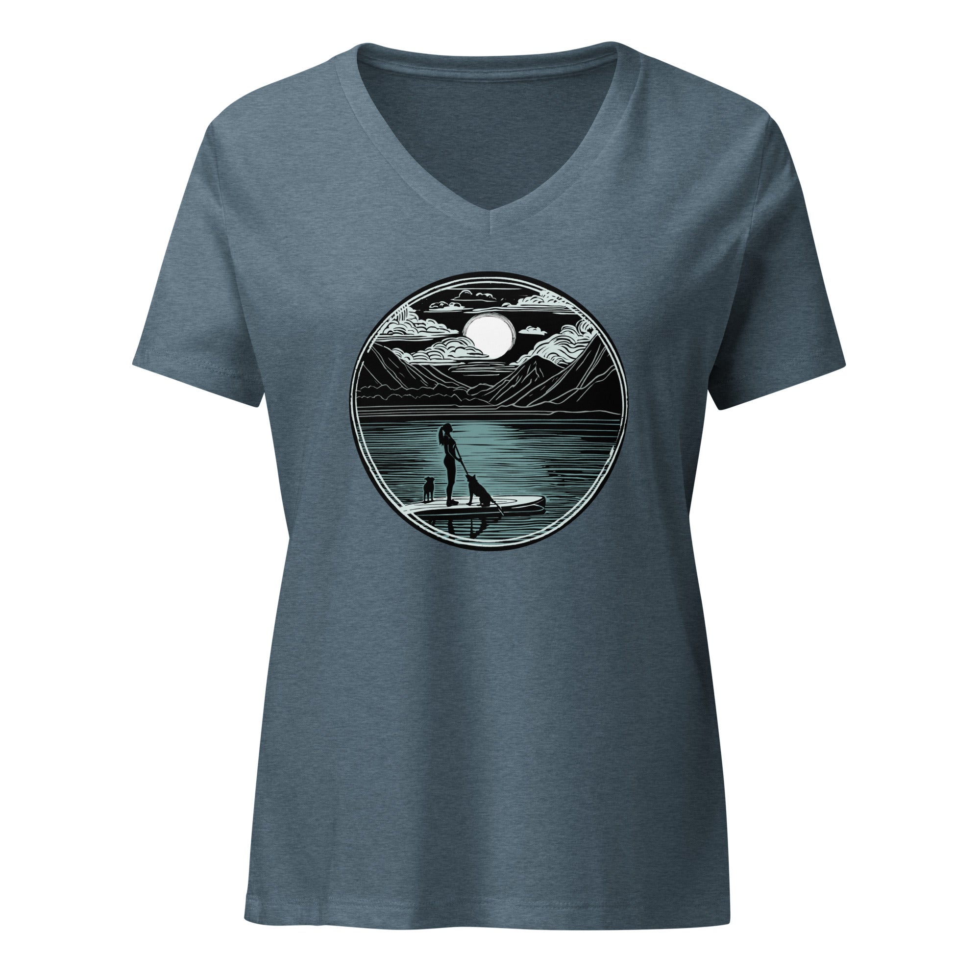 SUP Girl - Women’s relaxed v-neck t-shirt