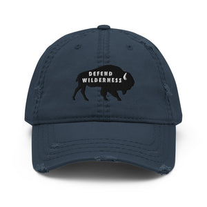 Defend Wilderness Buffalo Distressed Hat