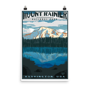 Mount Rainier National Park Poster