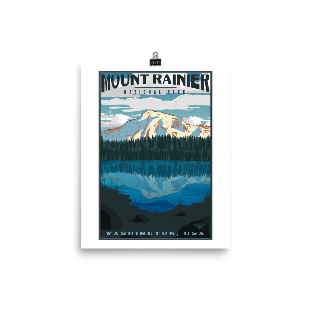 Mount Rainier National Park Poster