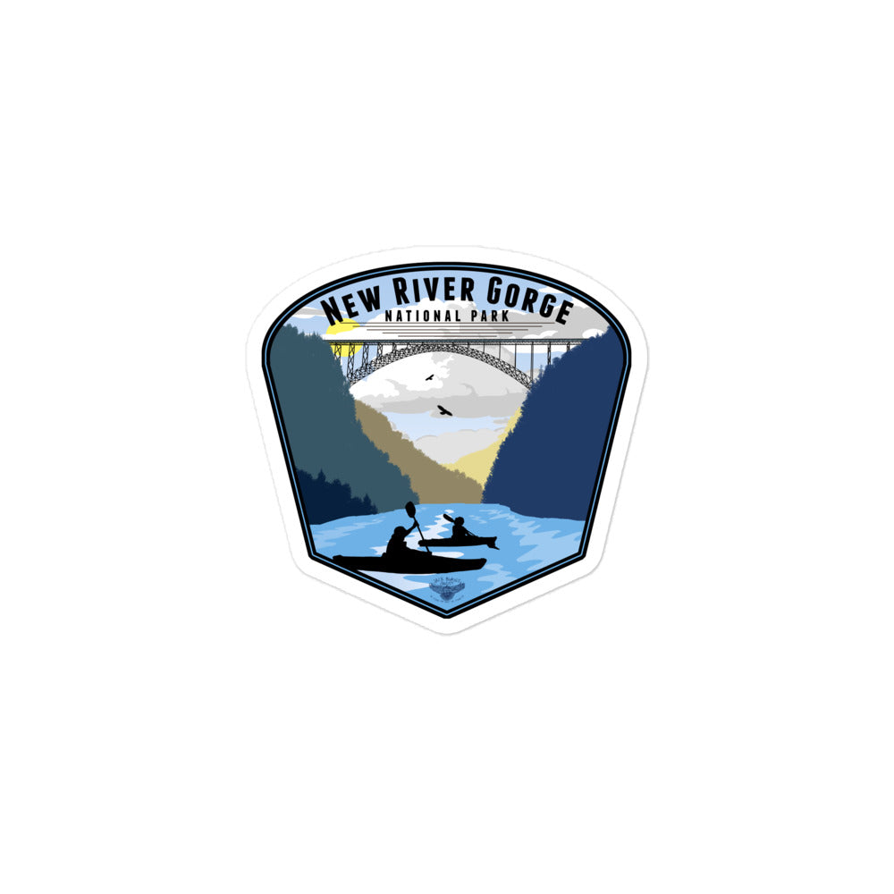New River Gorge National Park Badge Sticker