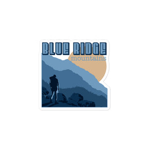 Blue Ridge Mountains Hiker Sticker