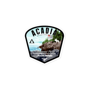 Acadia National Park Badge Sticker