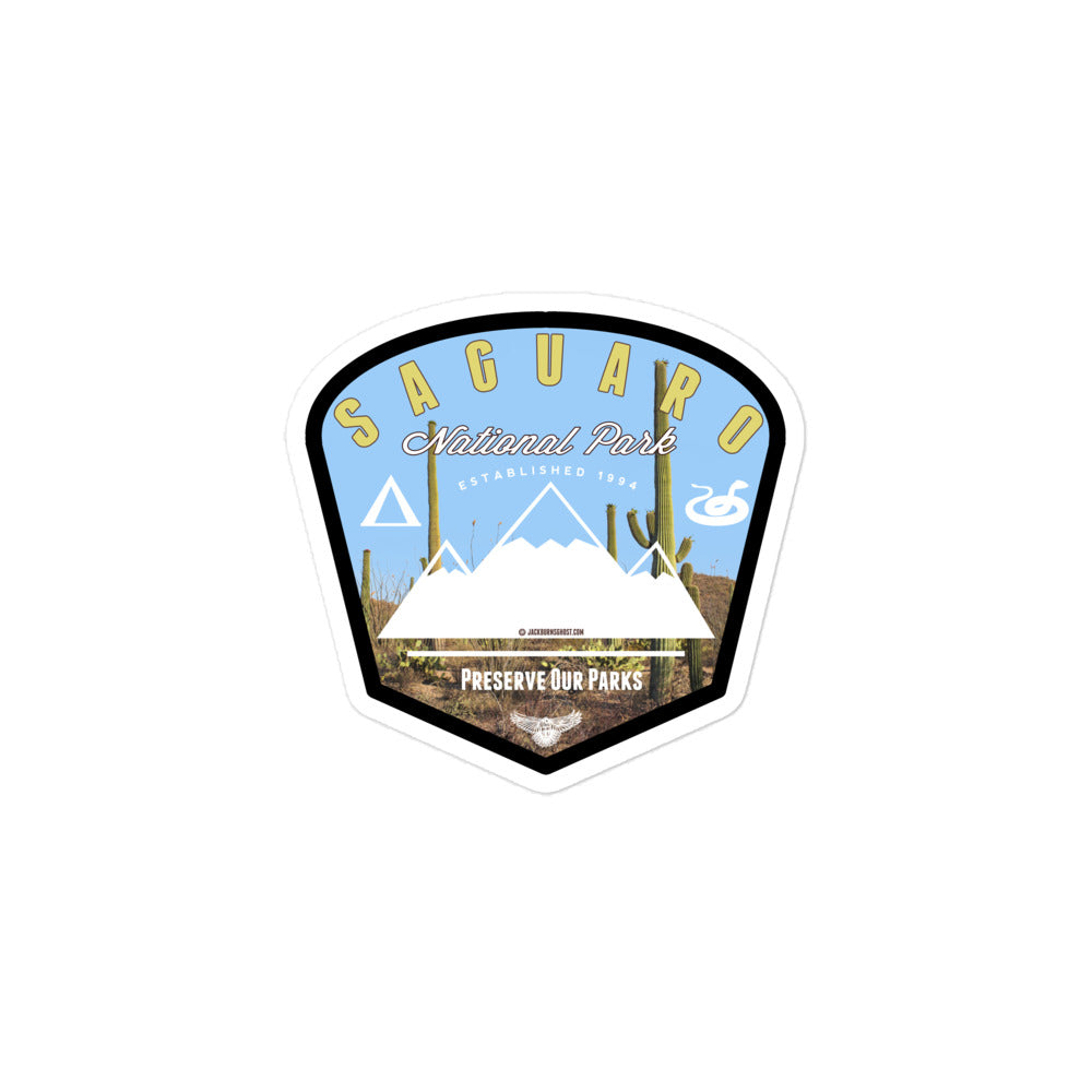 Saguaro National Park Arizona Badge Sticker