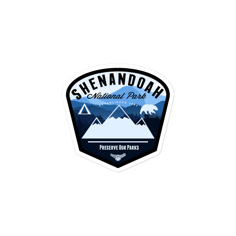 Shenandoah National Park Virginia Badge Sticker