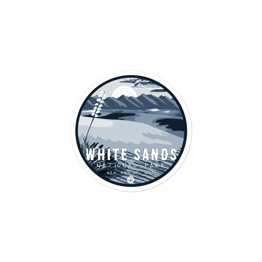 White Sands National Park Night Sticker