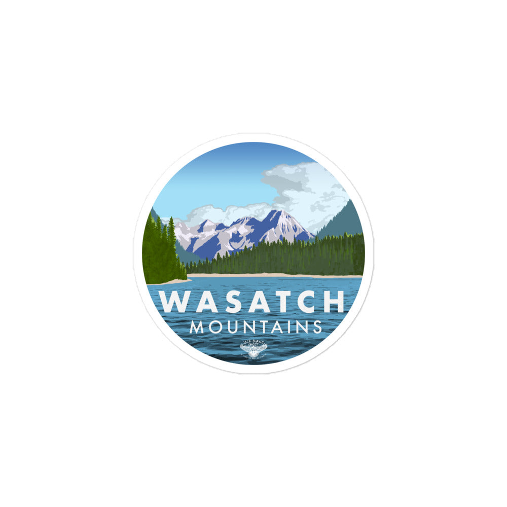 Wasatch Mountain Range Utah Sticker