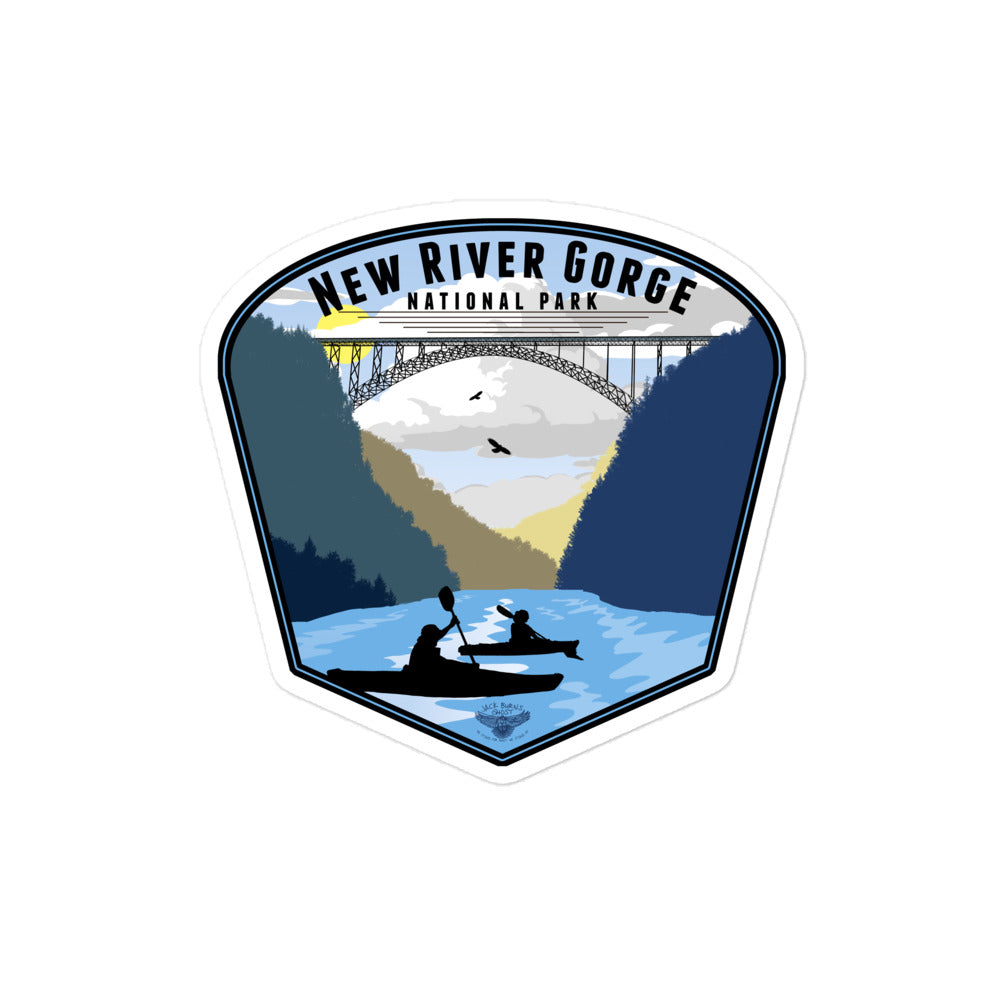New River Gorge National Park Badge Sticker