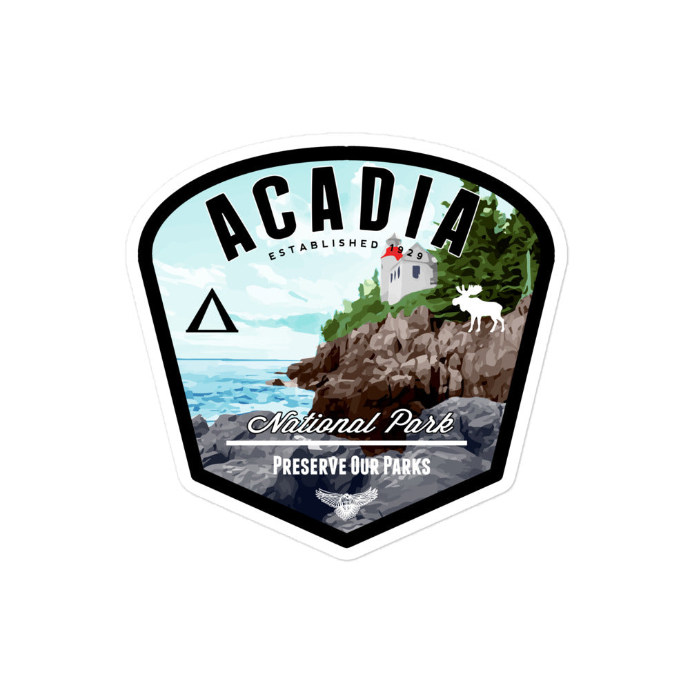 Acadia National Park Badge Sticker