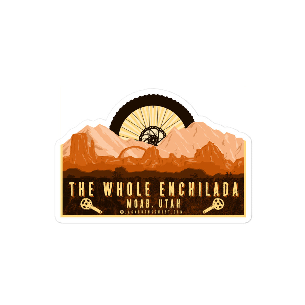 The Whole Enchilada Mountain Bike Trail Sticker