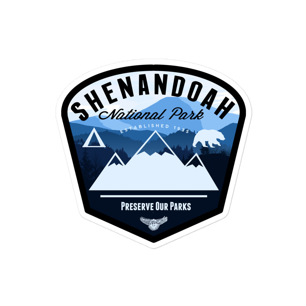 Shenandoah National Park Virginia Badge Sticker