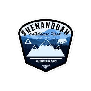 Shenandoah National Park Virginia Badge Sticker