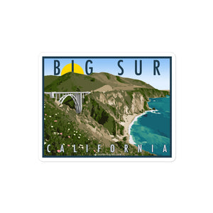 Big Sur California Bixby Bridge Sticker