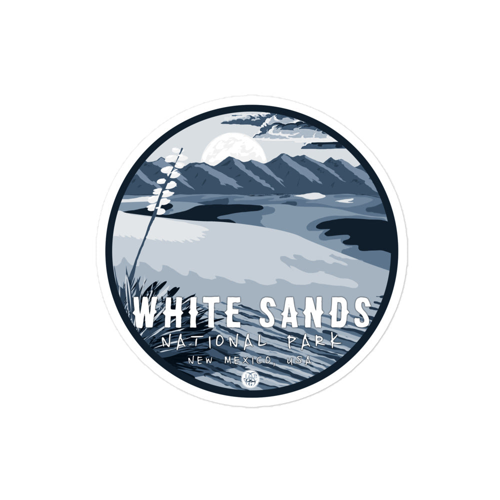 White Sands National Park Night Sticker
