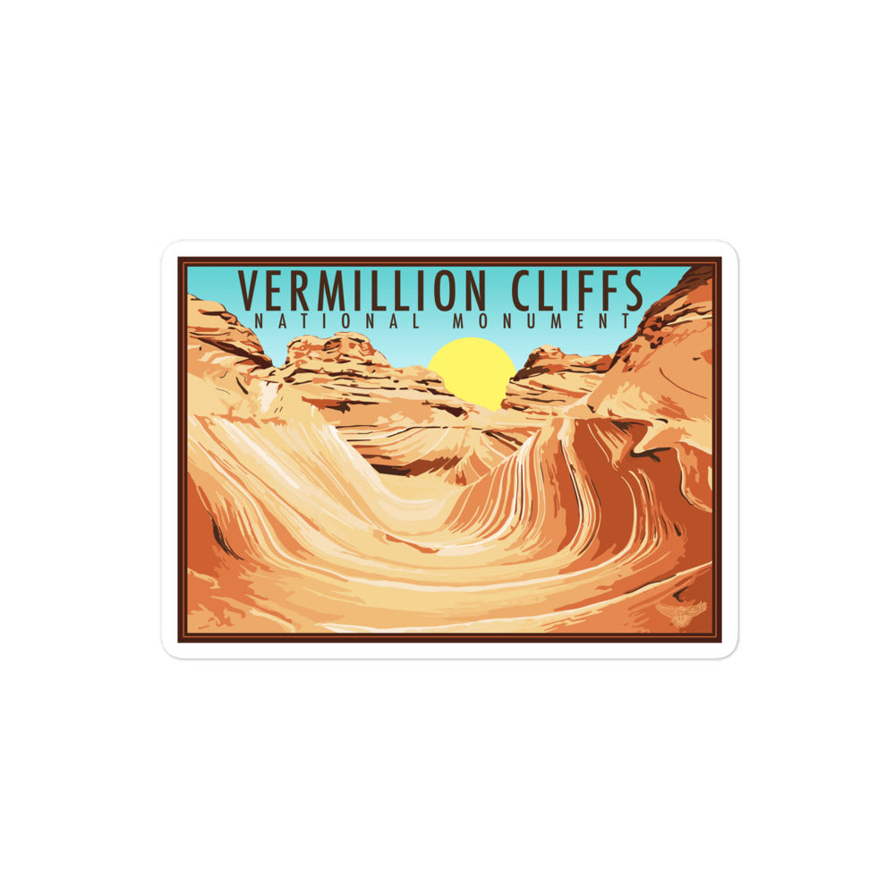 Vermillion Cliffs National Monument - Coyote Butte Sticker