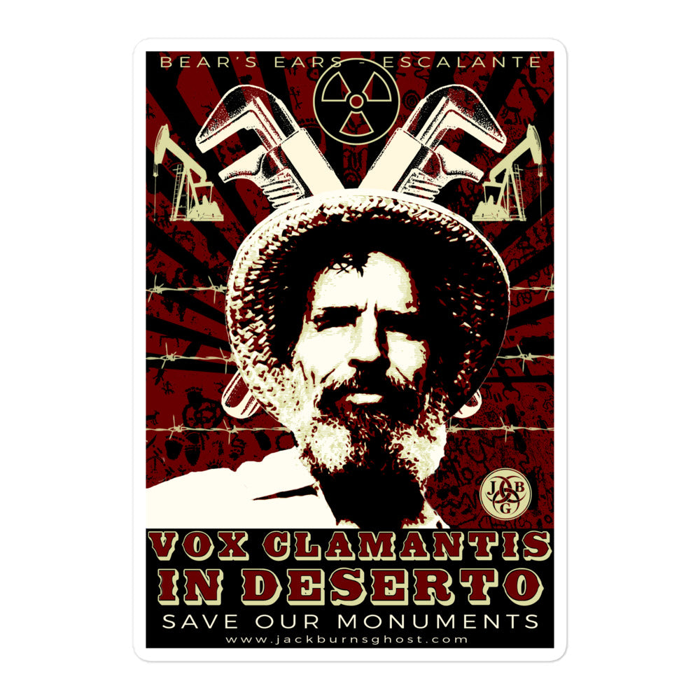 Save Our Monuments Cactus Ed Sticker