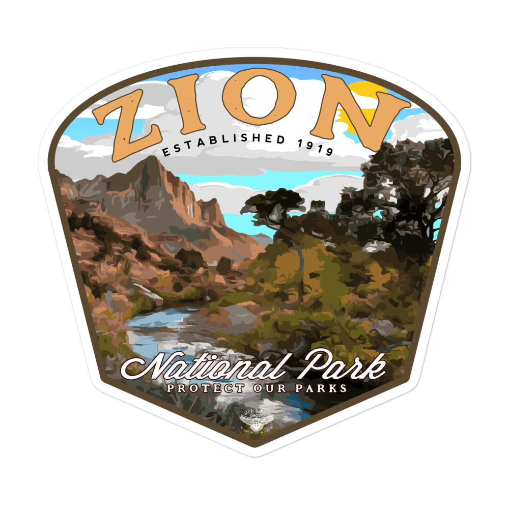 Zion National Park Badge Sticker