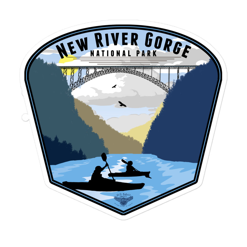 New River Gorge National Park Badge Sticker
