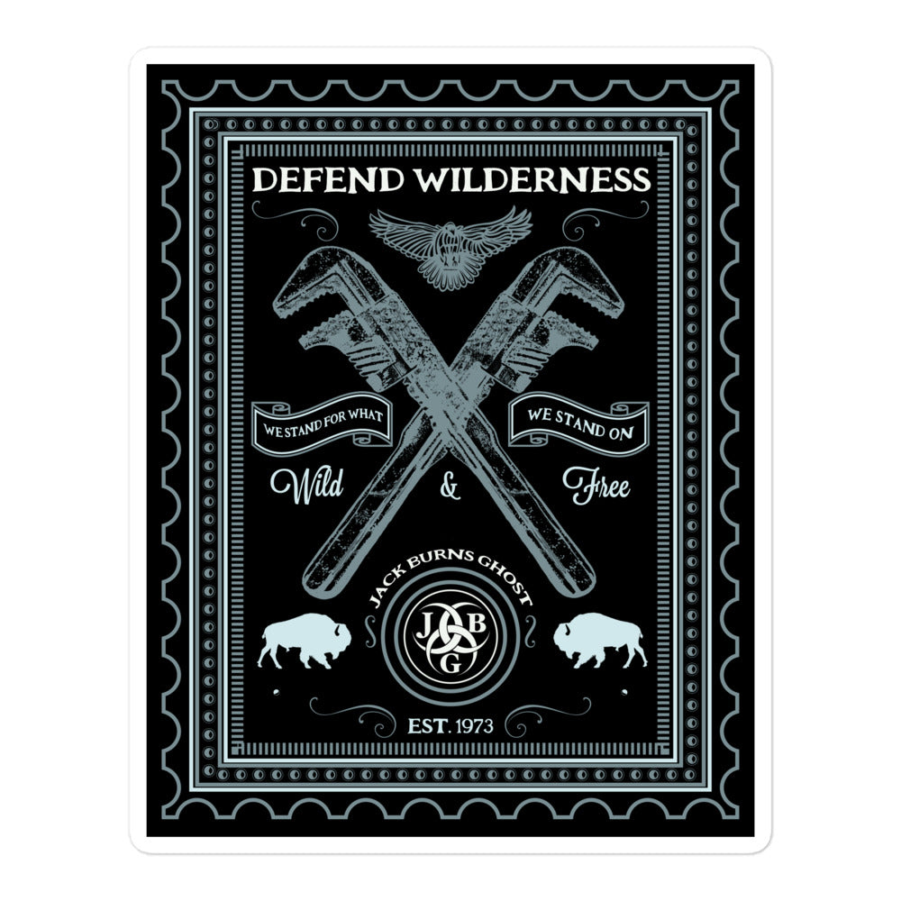 Defend The Ridge Sticker Jack Burns Ghost Defend Wilderness Stamp Sticker – River and Ridge