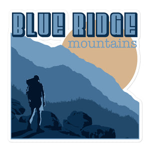 Blue Ridge Mountains Hiker Sticker