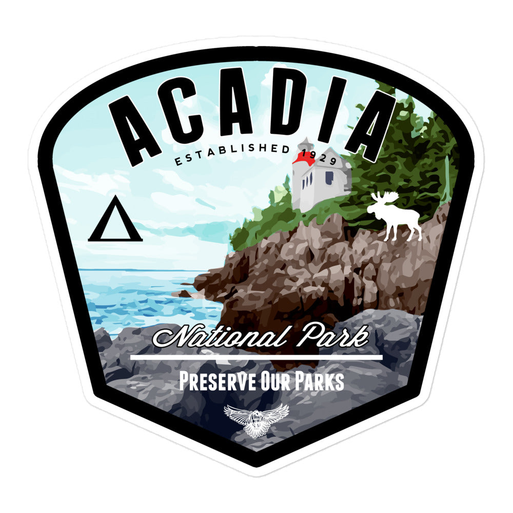 Acadia National Park Badge Sticker