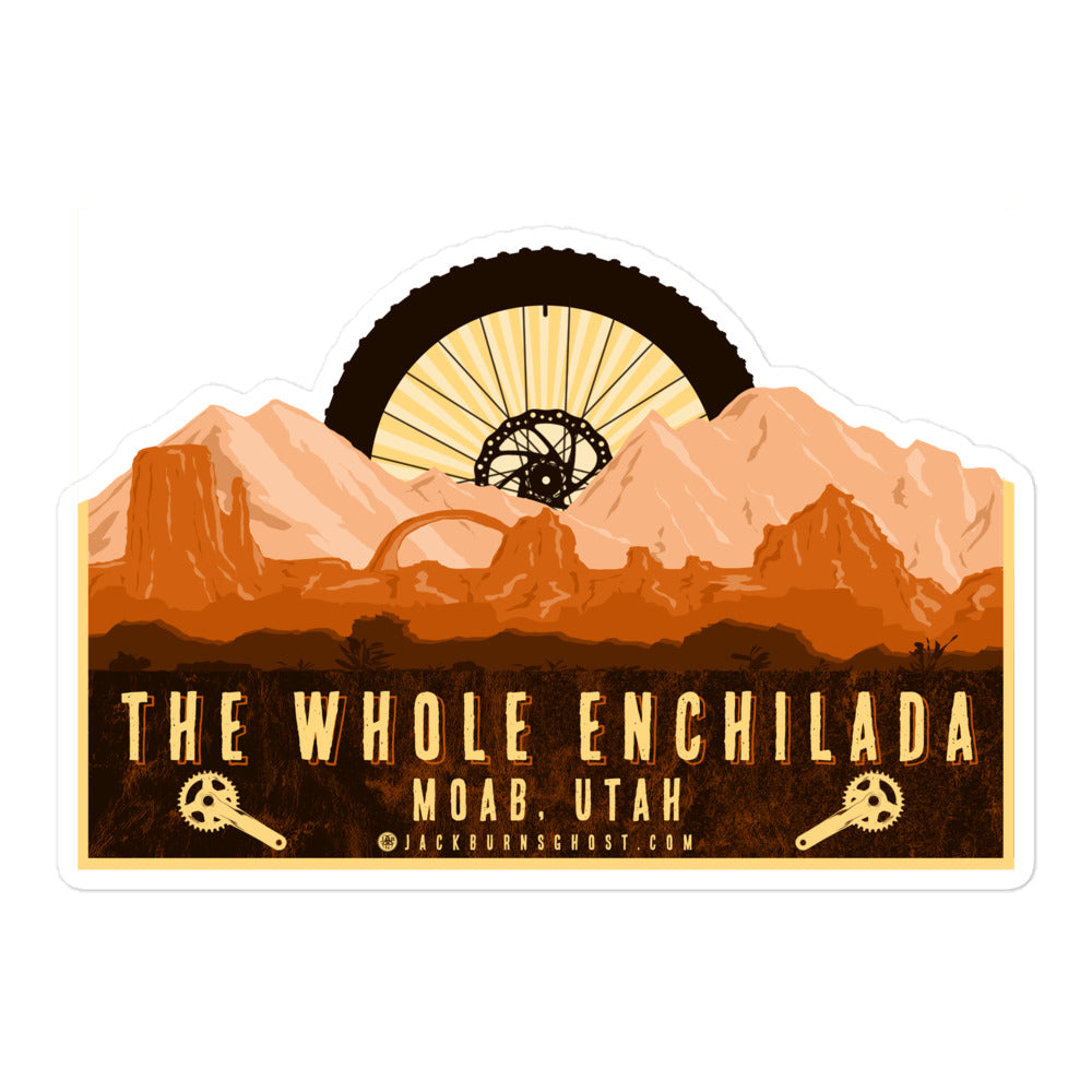 The Whole Enchilada Mountain Bike Trail Sticker