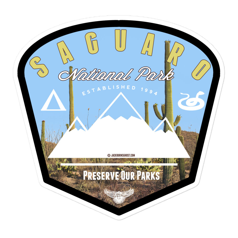 Saguaro National Park Arizona Badge Sticker