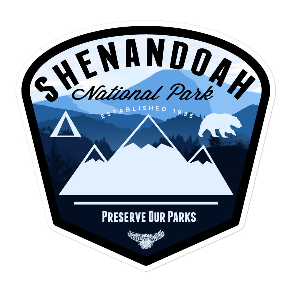 Shenandoah National Park Virginia Badge Sticker