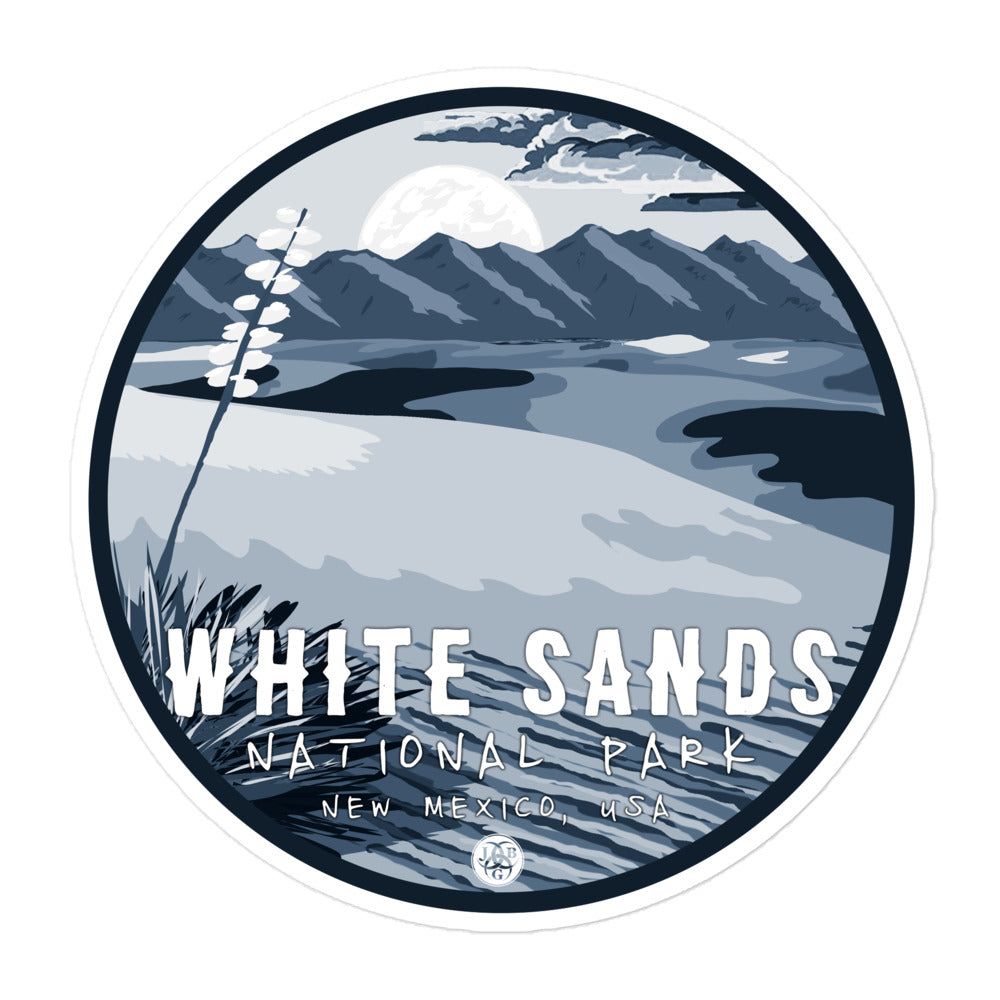 White Sands National Park Night Sticker