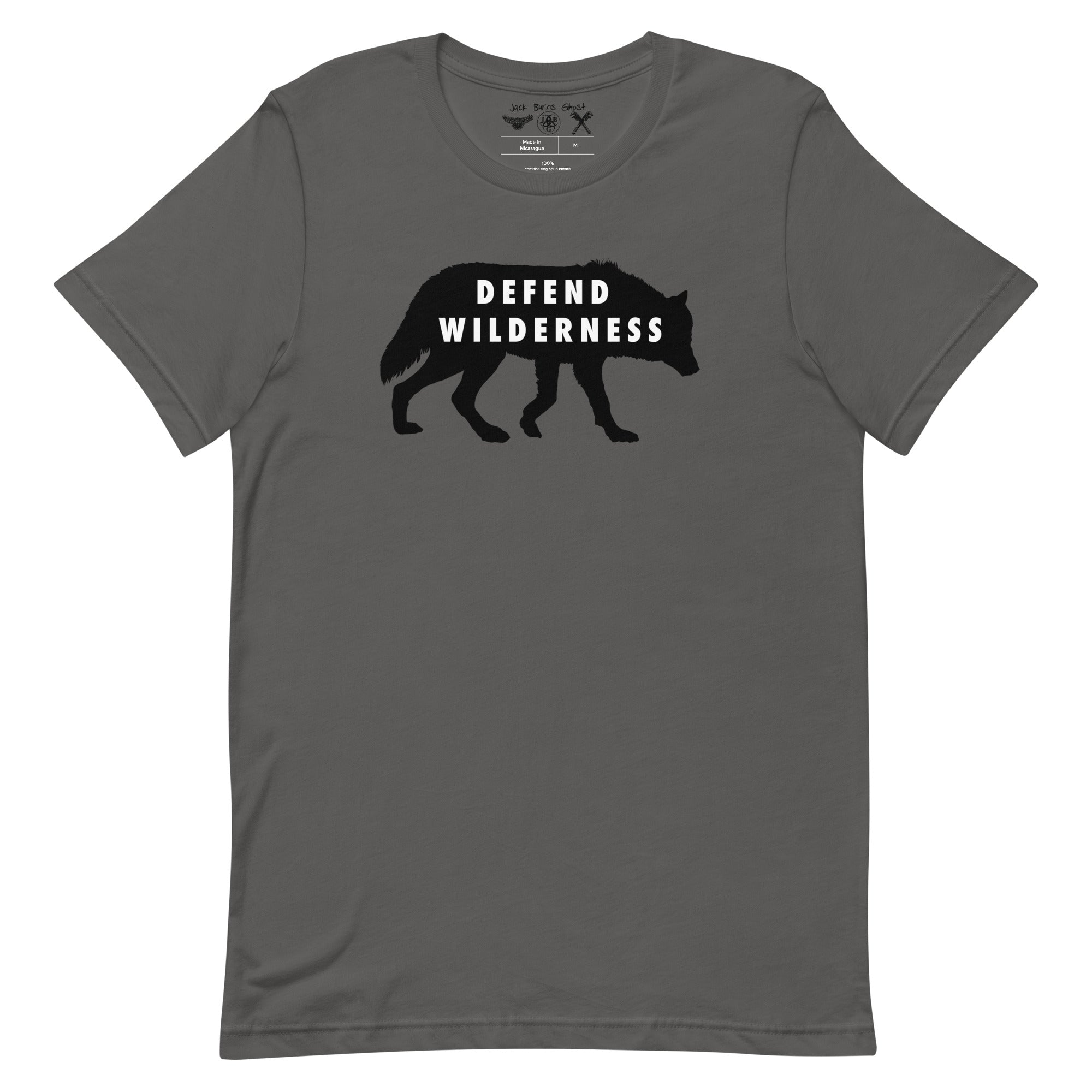 Defend Wilderness - Gray Wolf - Unisex Short Sleeve T Shirt