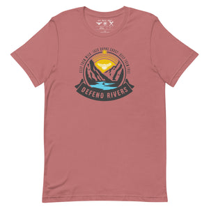 Defend Rivers Short Sleeve Unisex t-shirt