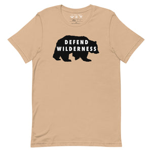 Defend Wilderness - Grizzly Bear Unisex Short Sleeve T-Short