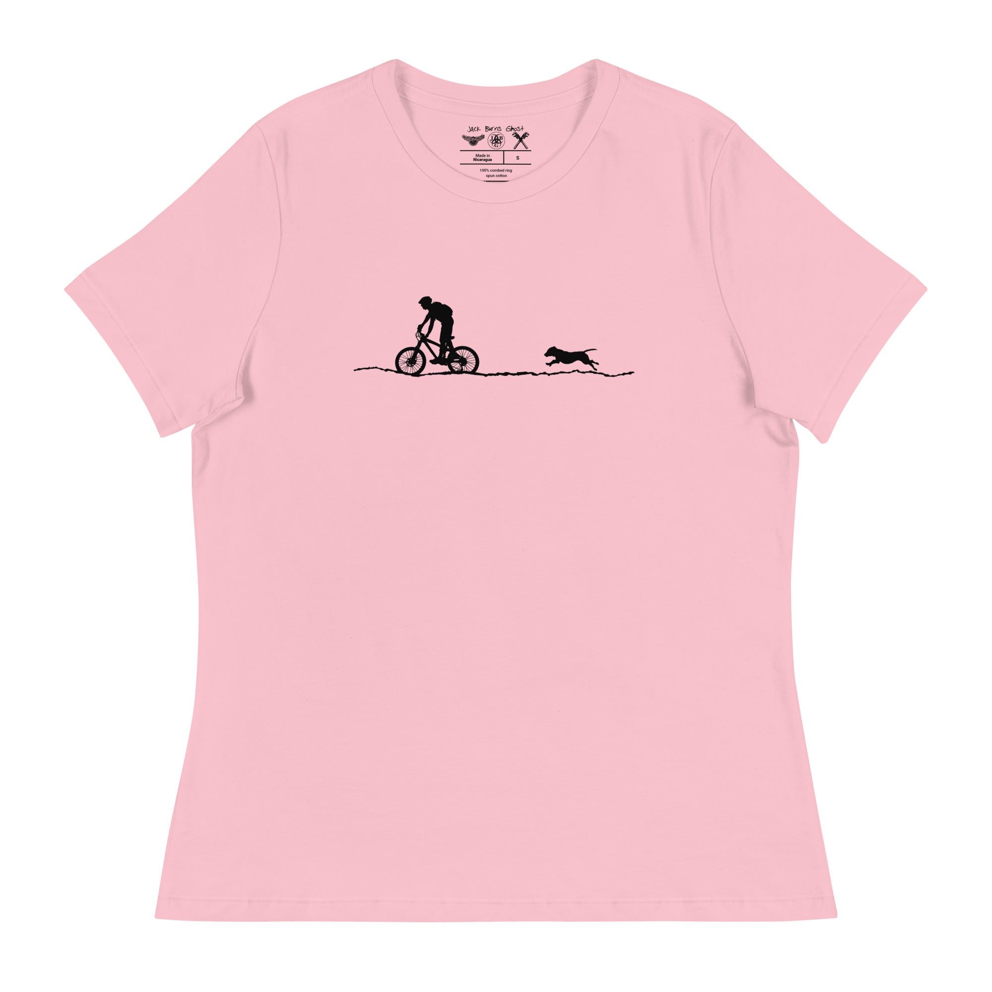 Mountain Biker and Dog Women's Relaxed T-Shirt